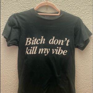 Brandy Melville black graphic tee